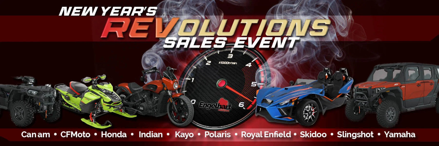 New year's revolutions sales event in Engelhart Motorsports, Madison, Wisconsin